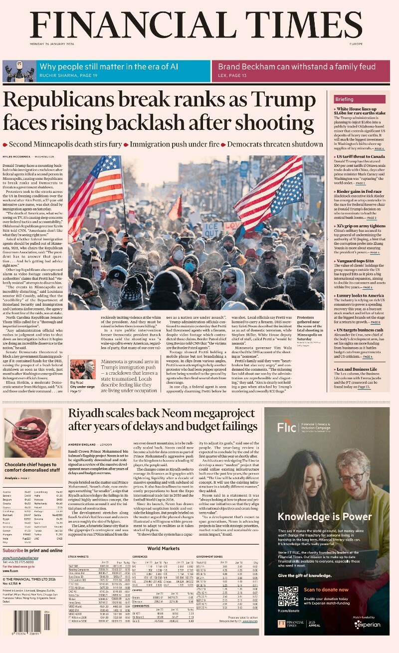 Financial Times Europe 26 January 2026 Financial Times Europe 26 January 2026