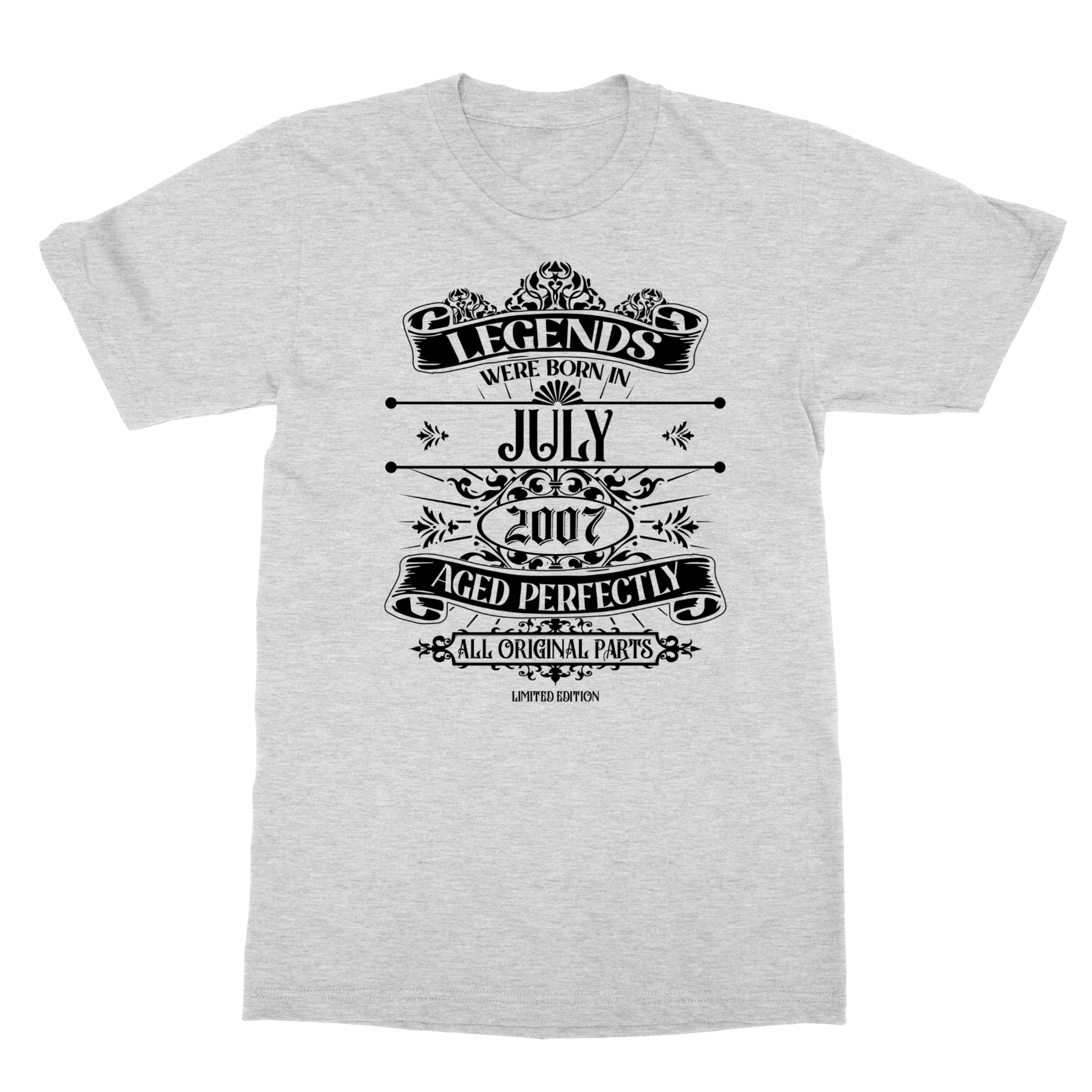 July 2007 Born Legends – Funny Birthday Gift Unisex T-Shirt