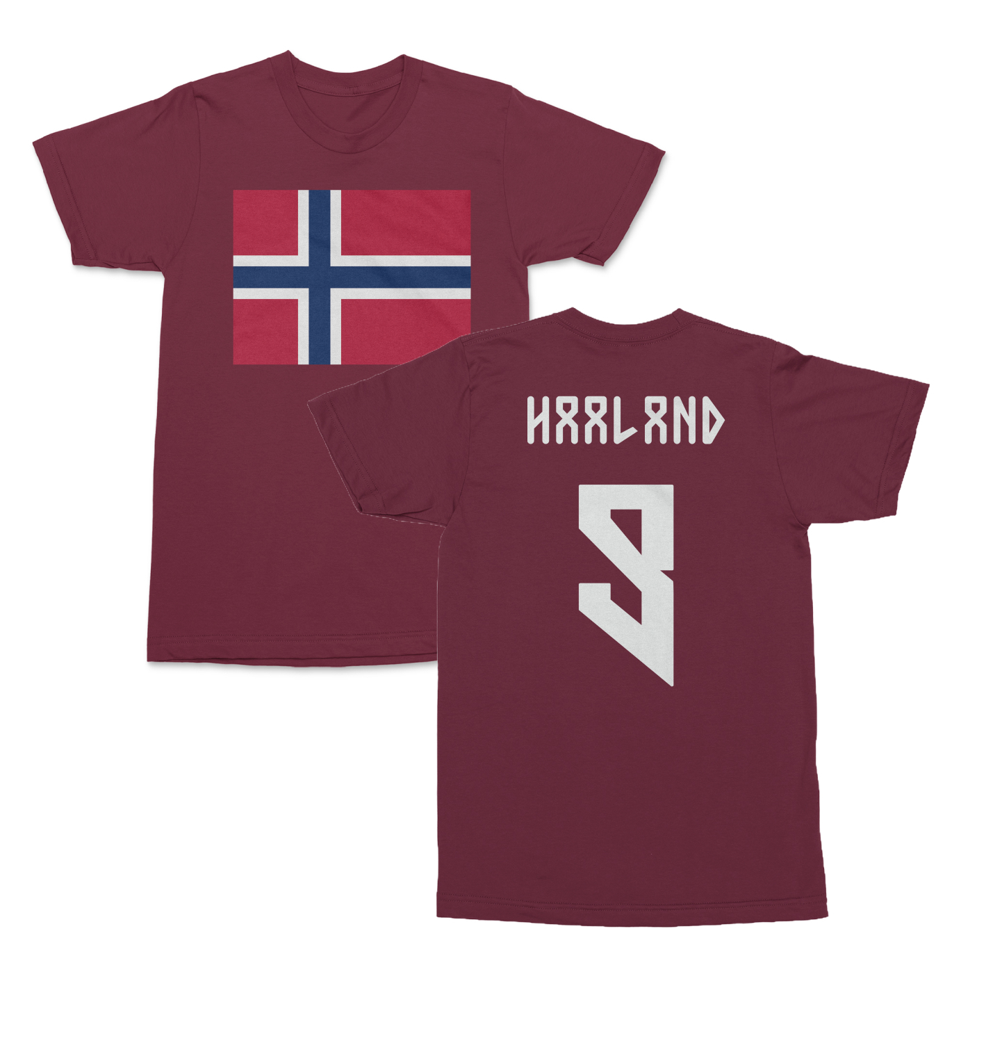 Norway Pride Haaland 9 Two-Sided Jersey Style Unisex T-Shirt