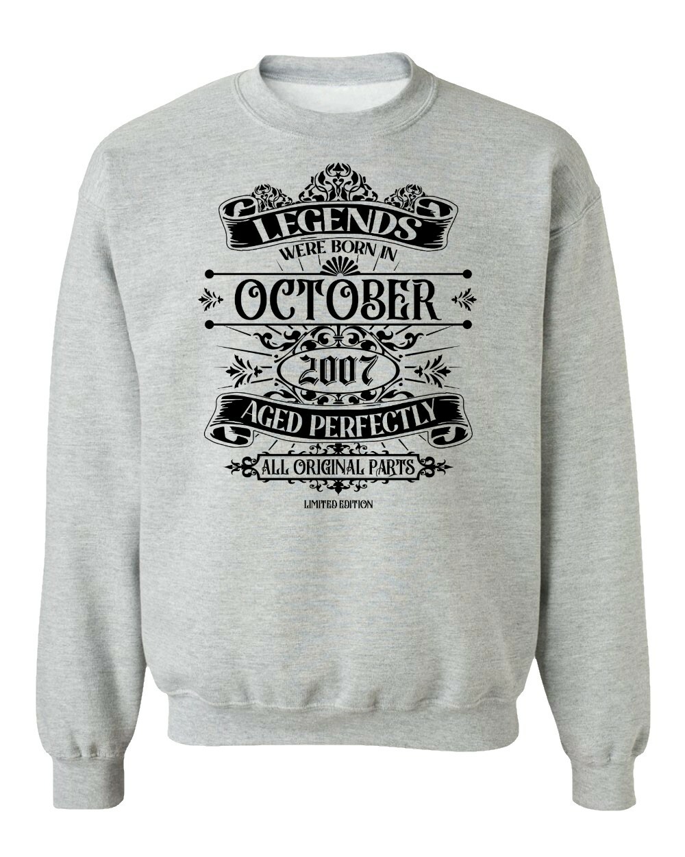 October 2007 Born Legends – Funny Birthday Gift Unisex Crewneck Sweatshirt