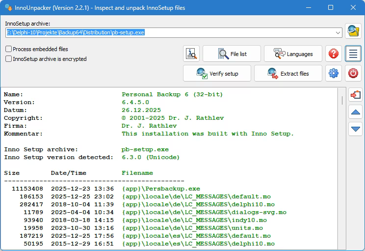 Inno Setup Unpacker 2.2.9