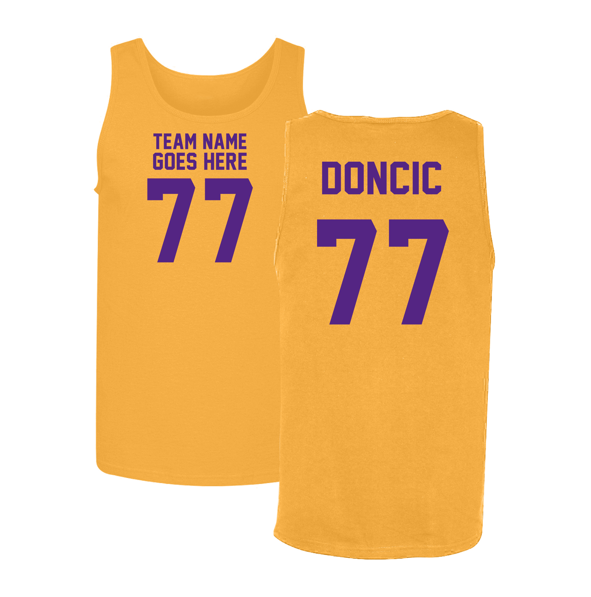 Doncic Inspired Jersey Style – Los Angeles Tribute Men’s Tank Top