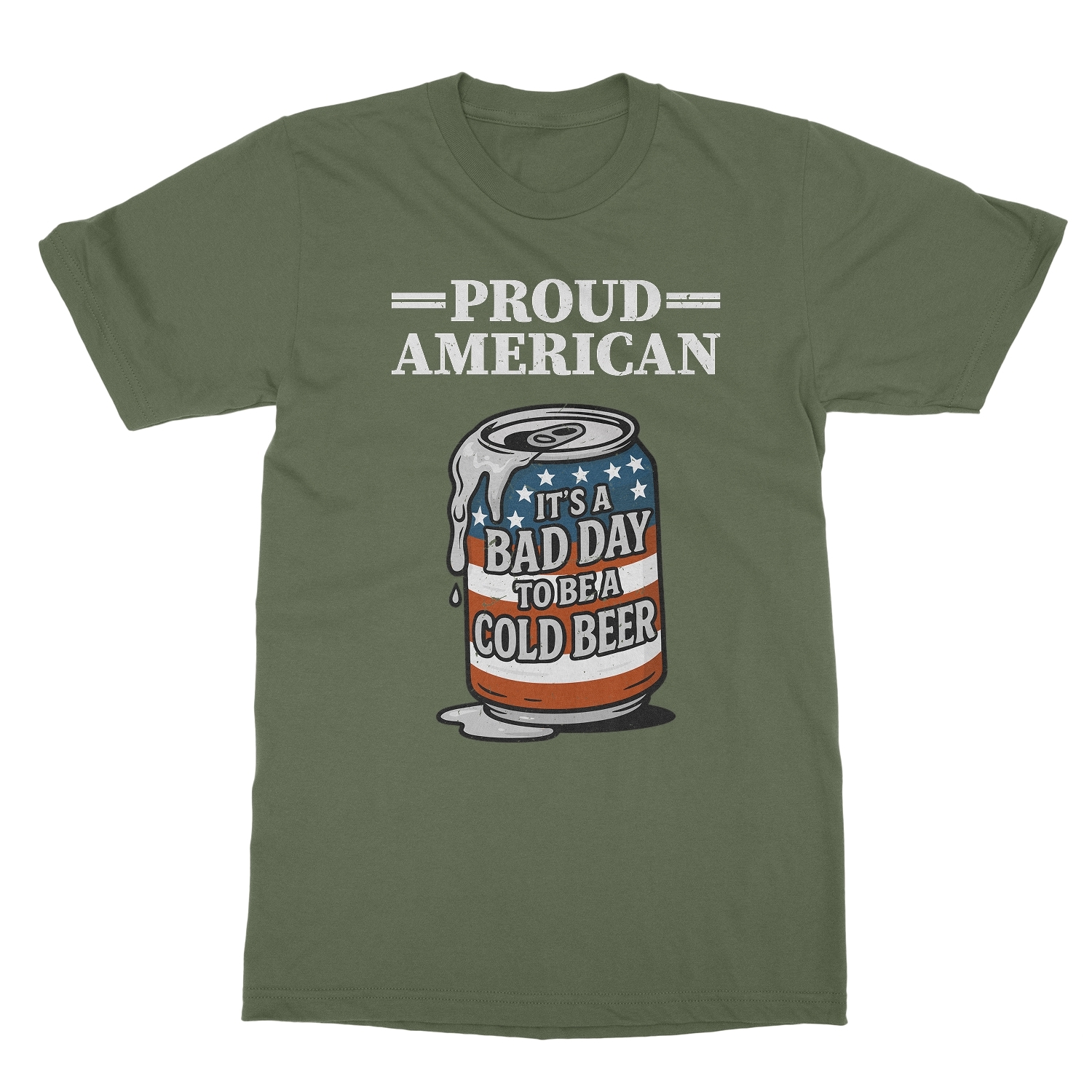Proud American Bad Day To Be A Beer - 4th of July Unisex T-Shirt - Picture 7 of 9