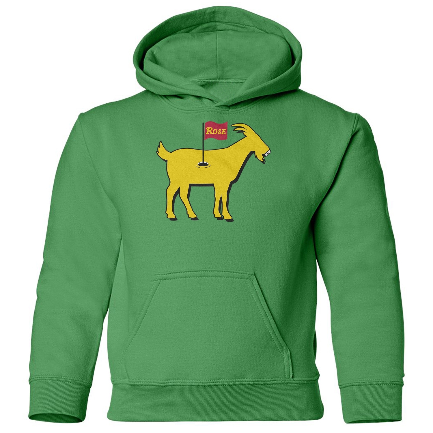 Rose Golf Course GOAT- Funny Golfing Youth Hooded Sweatshirt - Picture 4 of 4