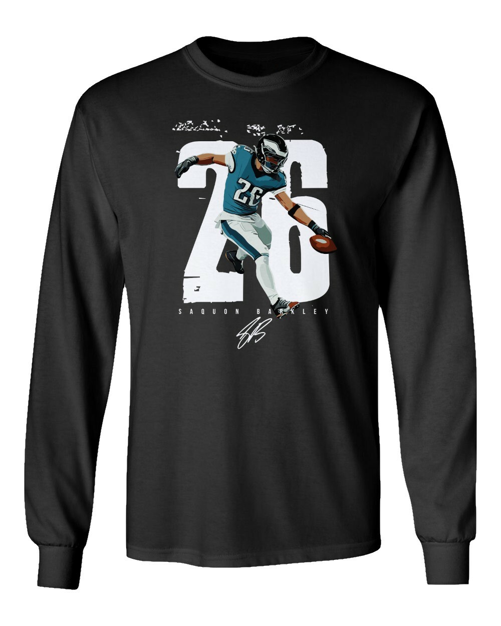 Saquon Barkley Philadelphia Running Football Player Long Sleeve Tshirt