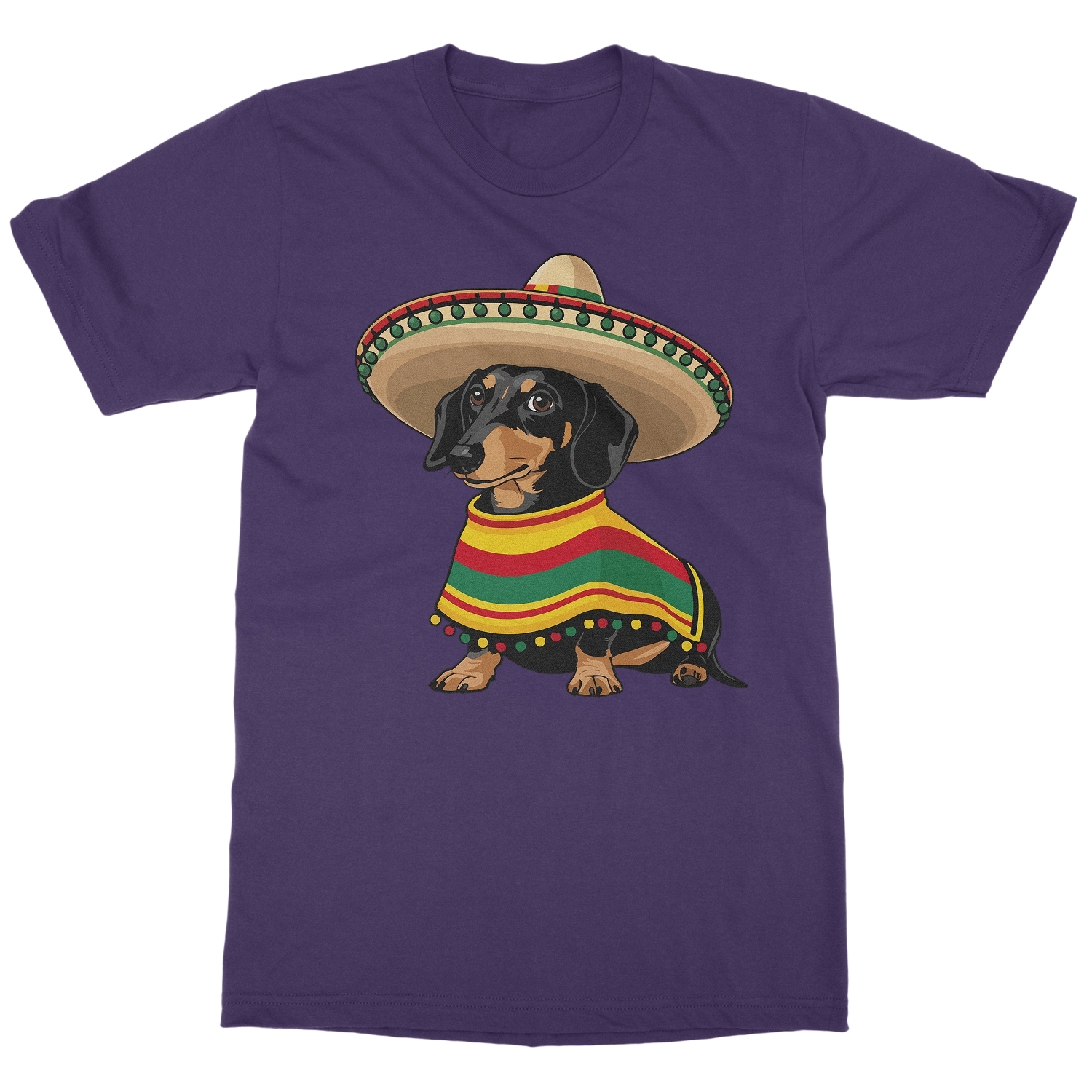 Cinco De Mayo Wiener Dog - Dachshund Fiesta Unisex T-Shirt - Picture 12 of 15