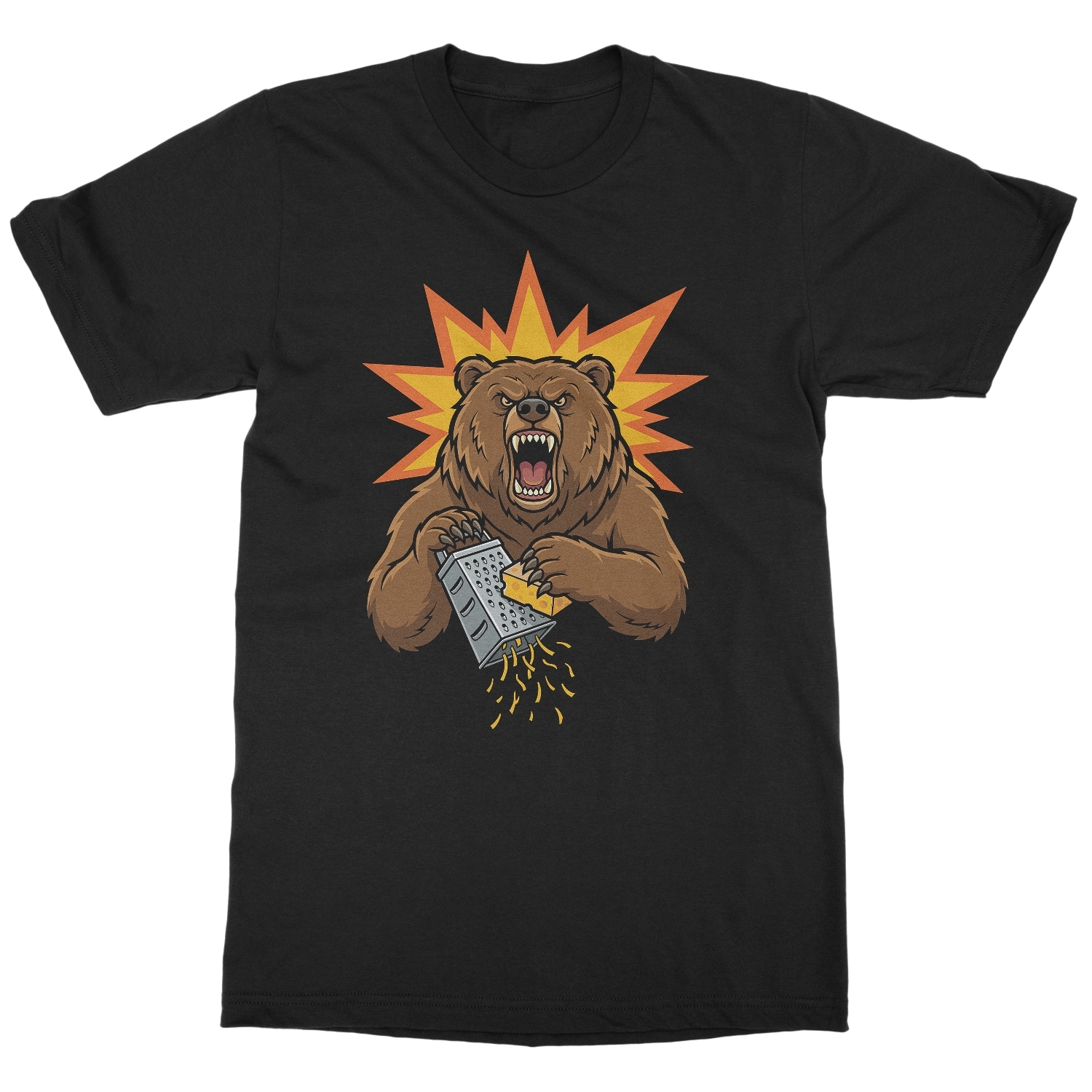 Bear Grating Cheese Inspired – Funny Chicago Tribute Unisex T-Shirt