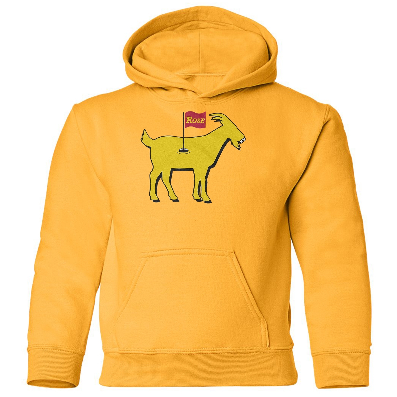 Rose Golf Course GOAT- Funny Golfing Youth Hooded Sweatshirt - Picture 3 of 4