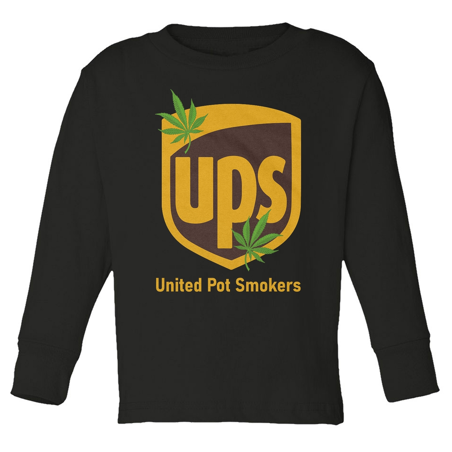 United Pot Smokers - Funny UPS Parody Toddler Long Sleeve T-Shirt