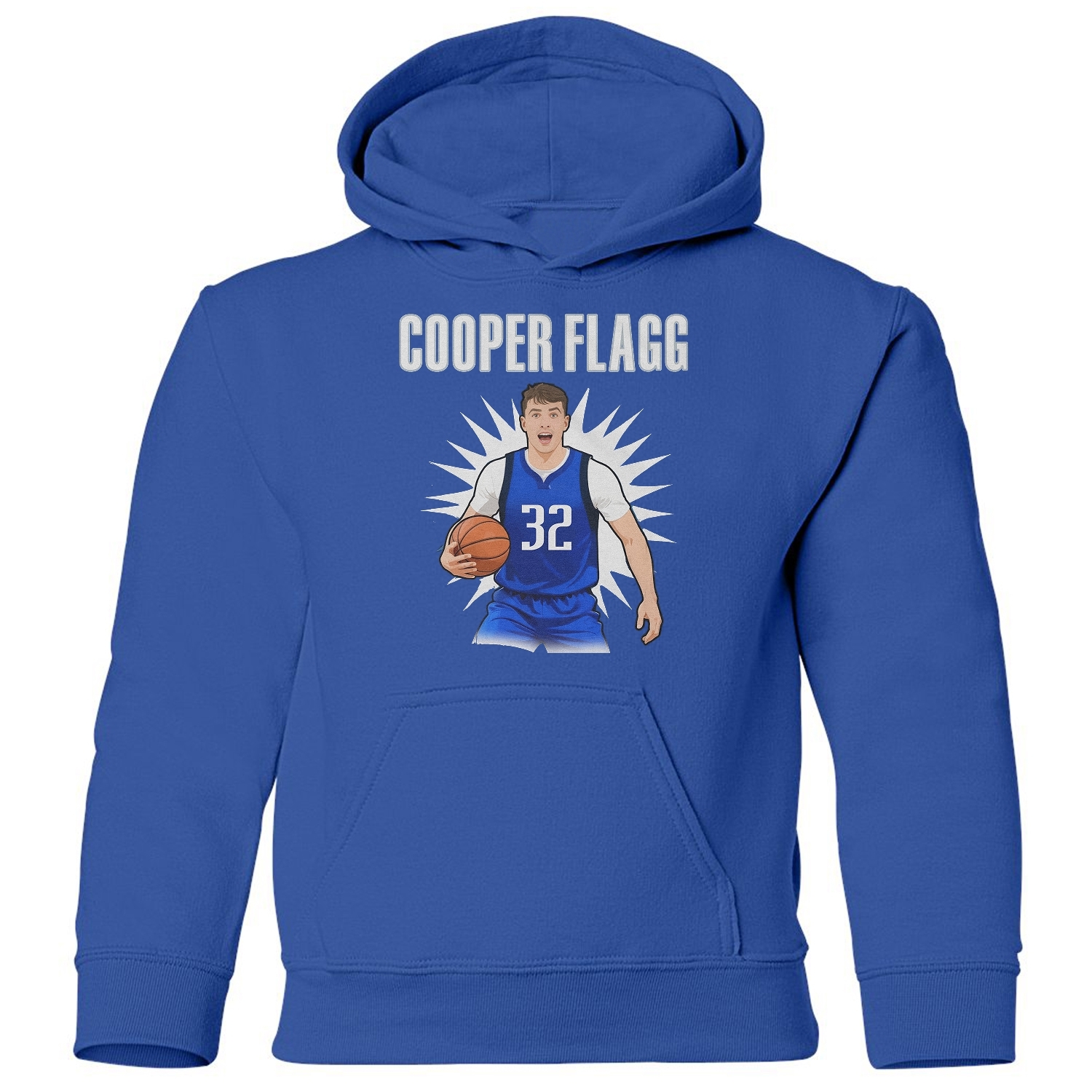 Flagg 32 Inspired Bball Tribute - Dallas Fans Youth Hooded Sweatshirt - Picture 3 of 4