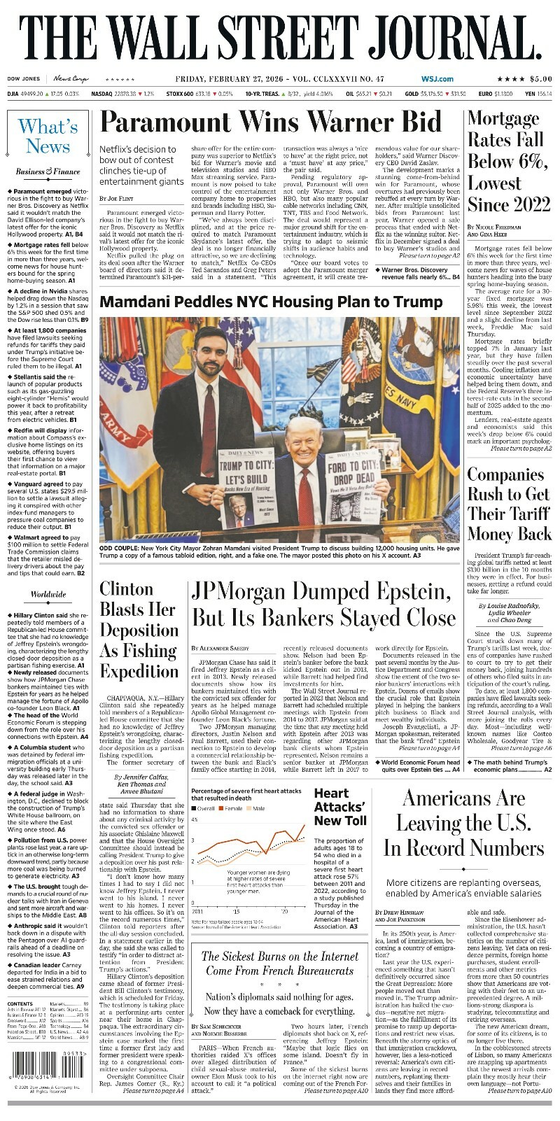 The Wall Street Journal February 27.2026 The Wall Street Journal February 27.2026