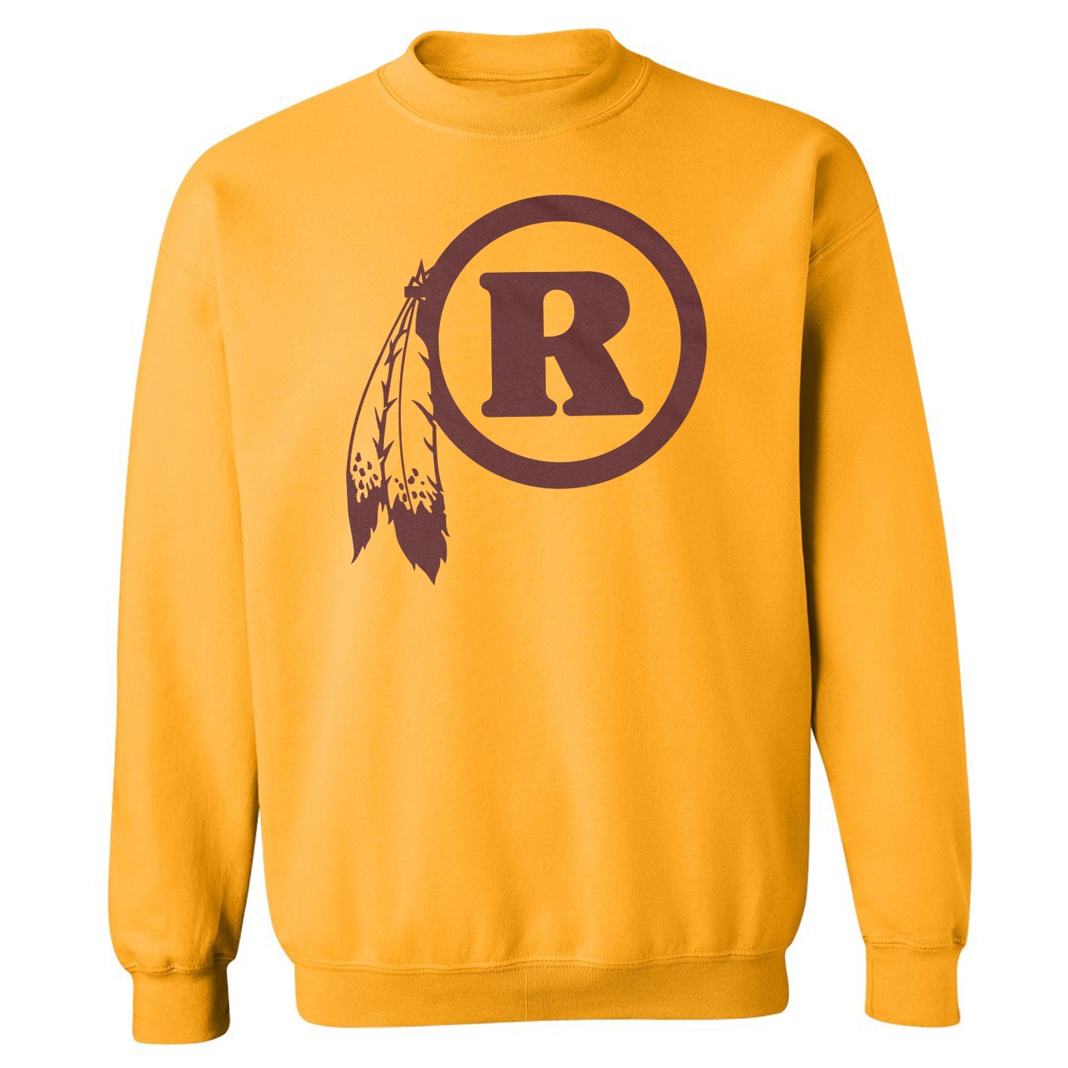 Washington R Logo Natives - Sports Fans Tribute Unisex Crewneck Sweatshirt - Picture 4 of 7