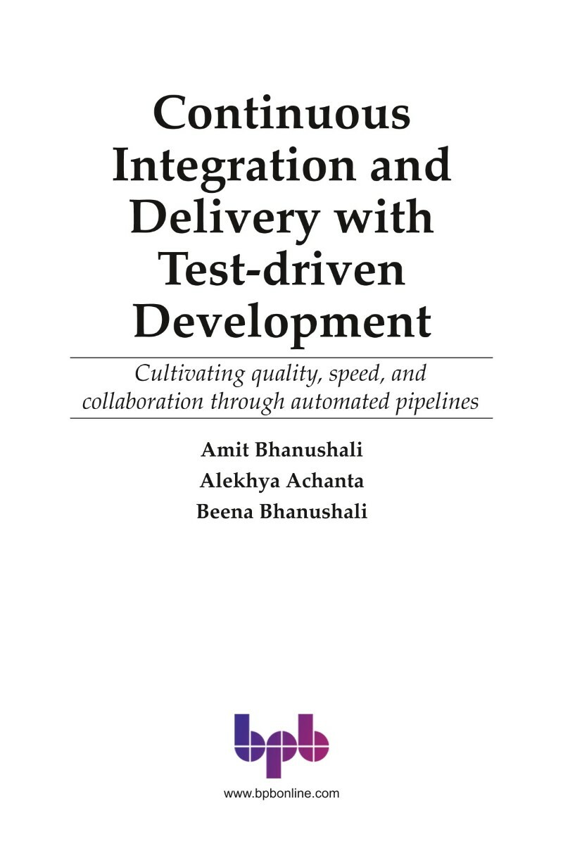 Continuous Integration And Delivery With Test Driven Development Pdf (Amit Bhanushali) Continuous Integration And Delivery With Test Driven Development Pdf (Amit Bhanushali)