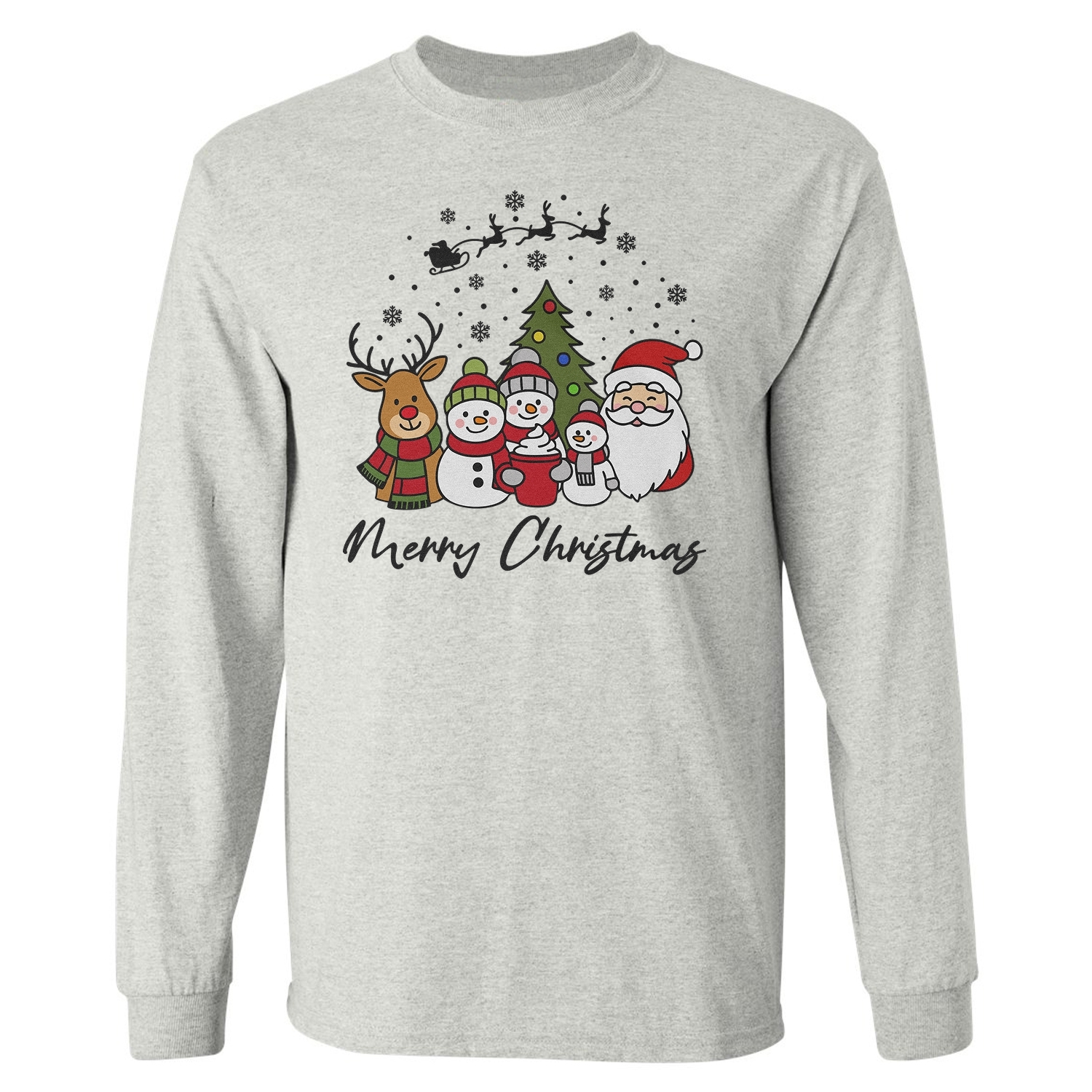 Cute Christmas Design Merry Xmas – Holiday Matching Long Sleeve T-Shirt