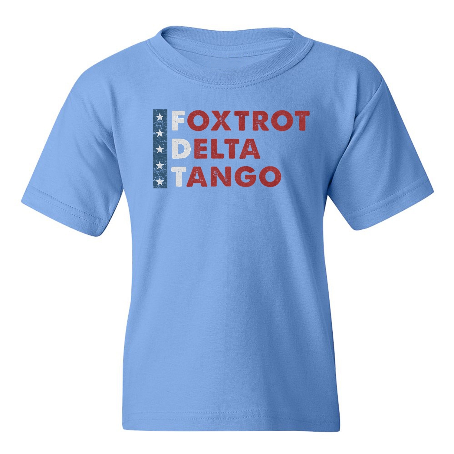 Foxtrot Delta Tango - Usa Flag Anti-Trump Phonetic Youth Unisex T-shirt - Picture 3 of 11