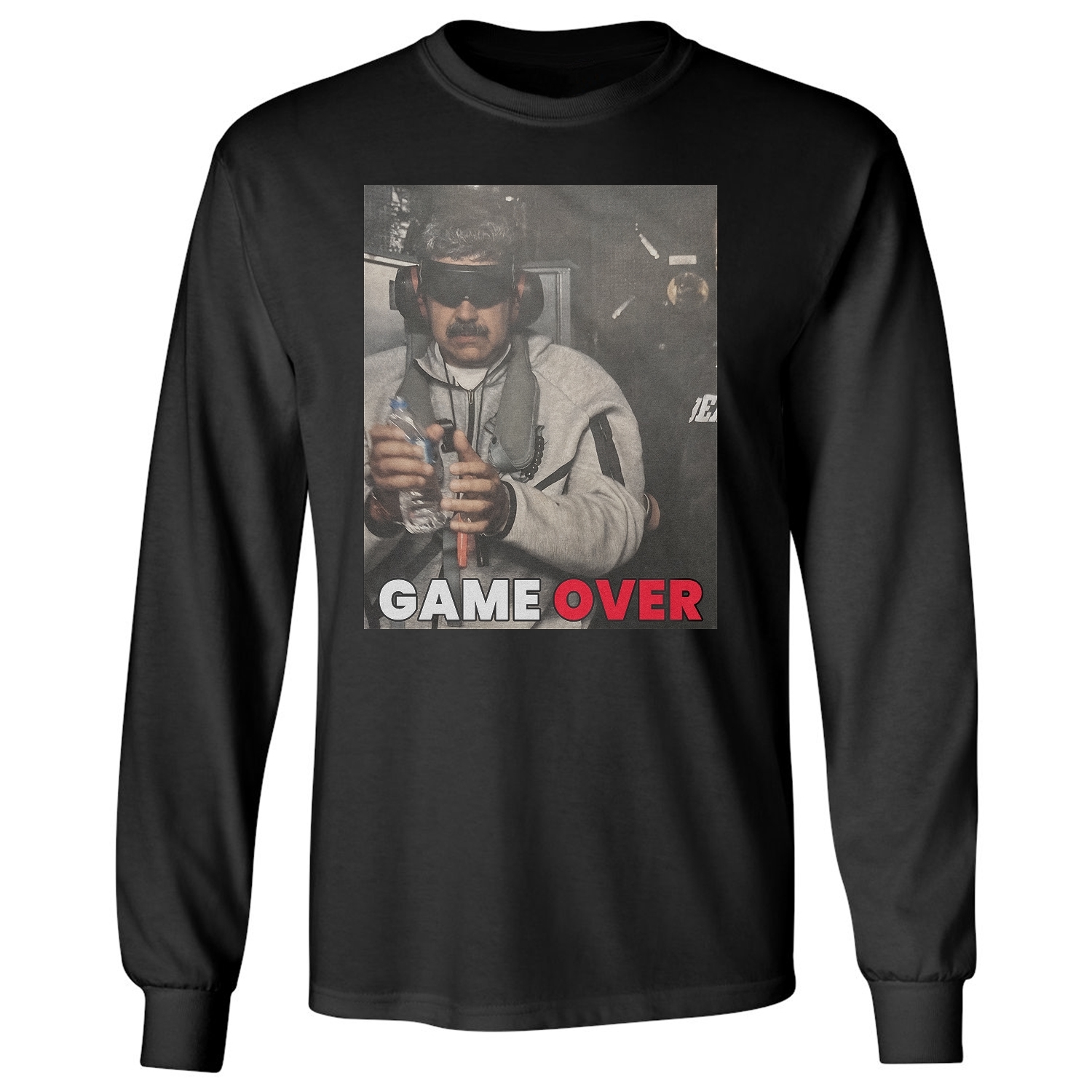 Maduro in Hand Cuffs Game Over – Venezuela Free Long Sleeve T-Shirt