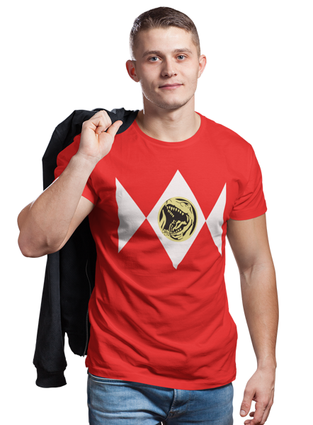 kaos red ranger mighty morphin power rangers