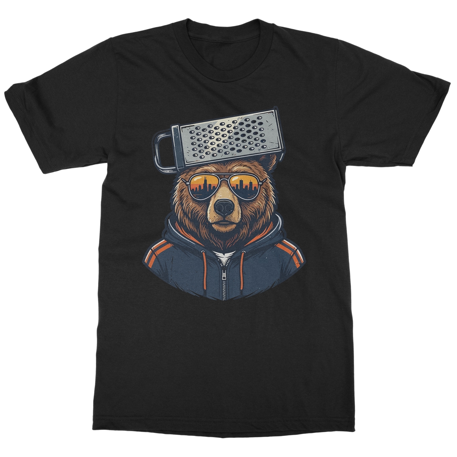 Bear Cheese Grater Hat – Funny Chicago Fans Tribute Unisex T-Shirt