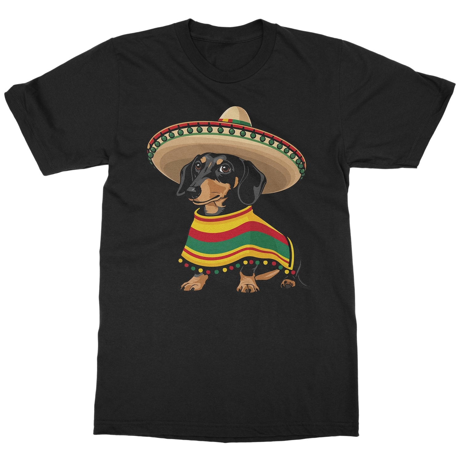 Cinco De Mayo Wiener Dog - Dachshund Fiesta Unisex T-Shirt - Picture 5 of 15