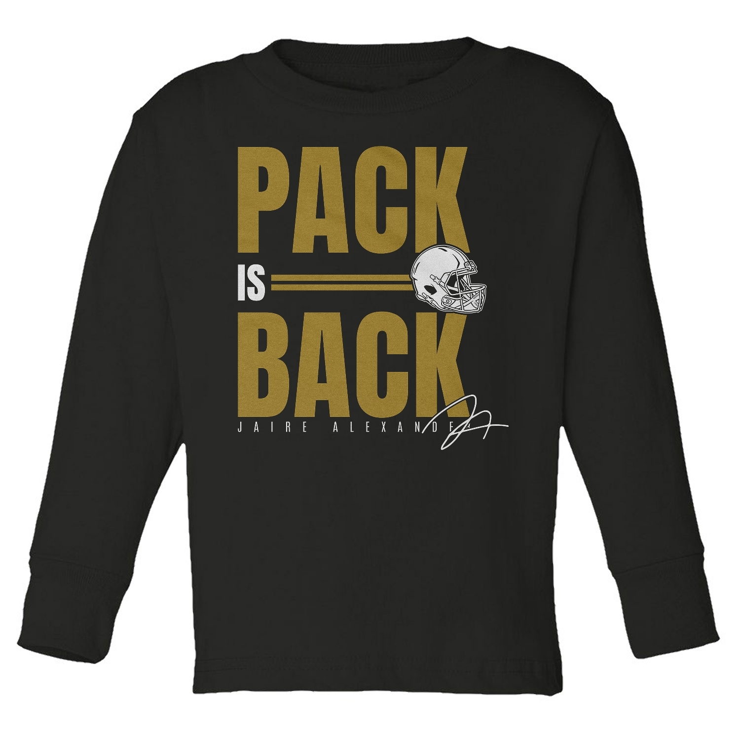 Pack Is Back Jaire Alexander Tribute - Green Bay Fans Toddler Long Sleeve TShirt - Picture 2 of 2