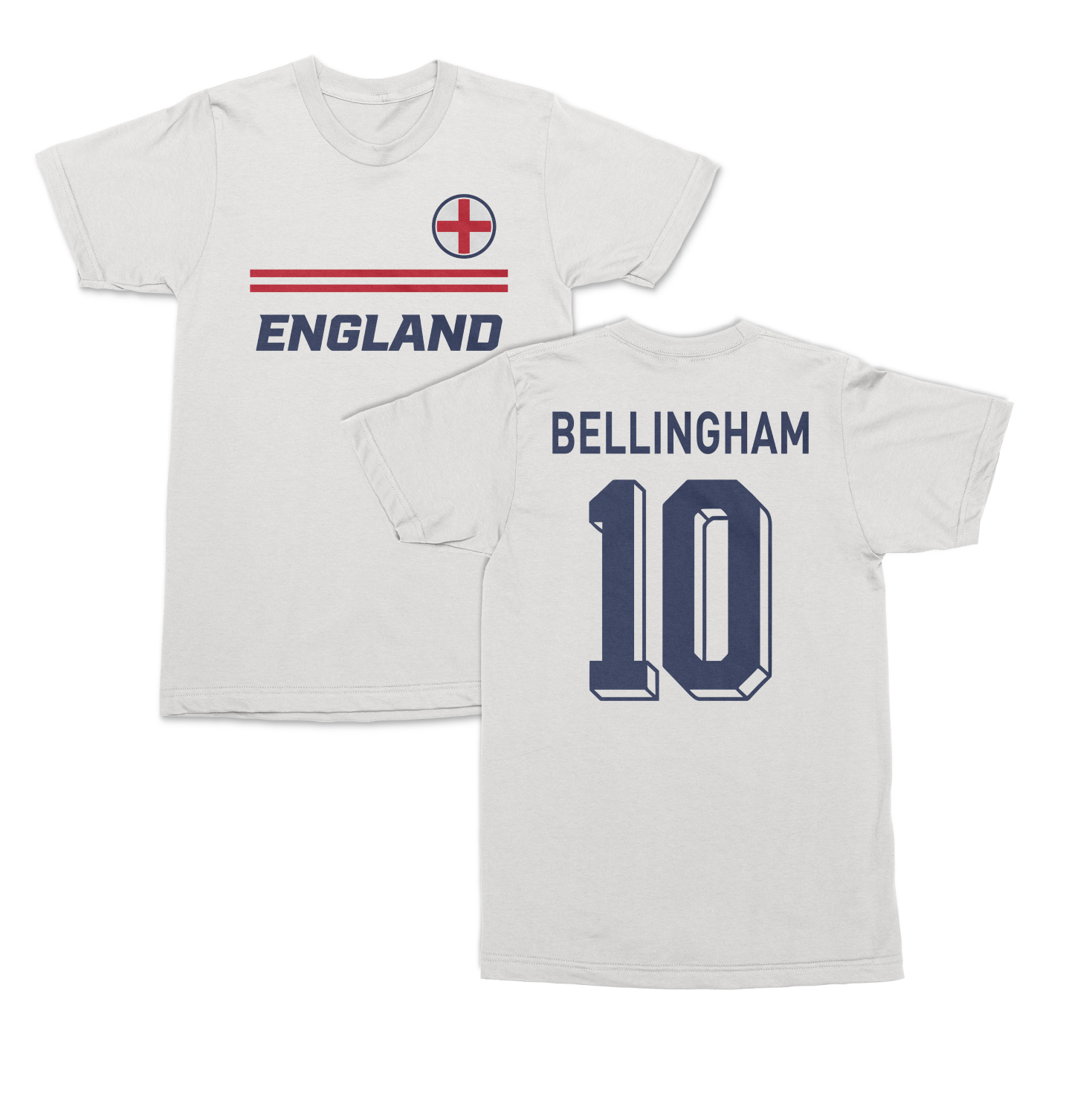 England Soccer Fans Bellingham 10 Jersey Style Unisex T-Shirt