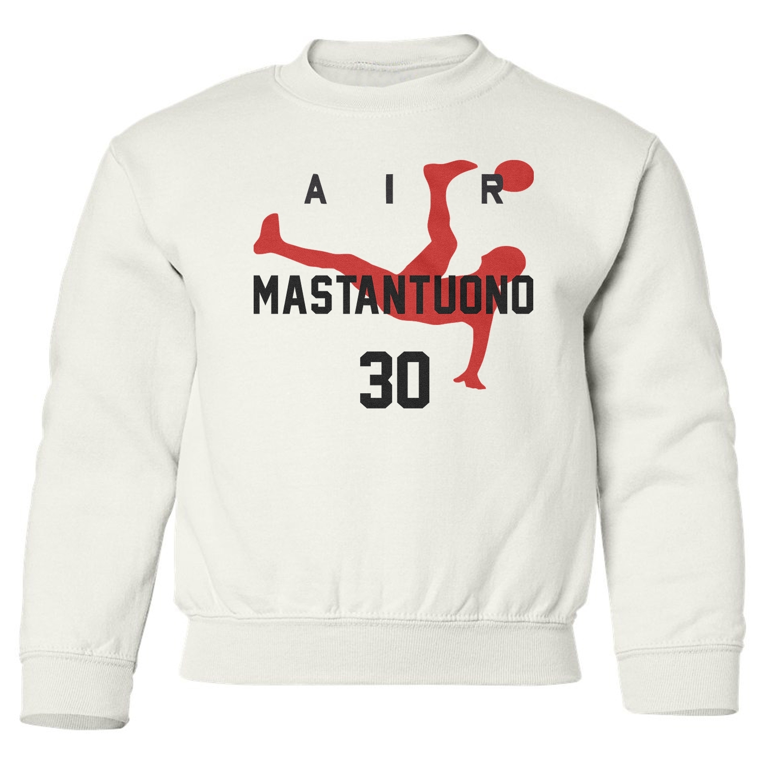 Air Mastantuono 30 Tribute - River Soccer Fans Youth Crewneck Sweatshirt - Picture 3 of 3