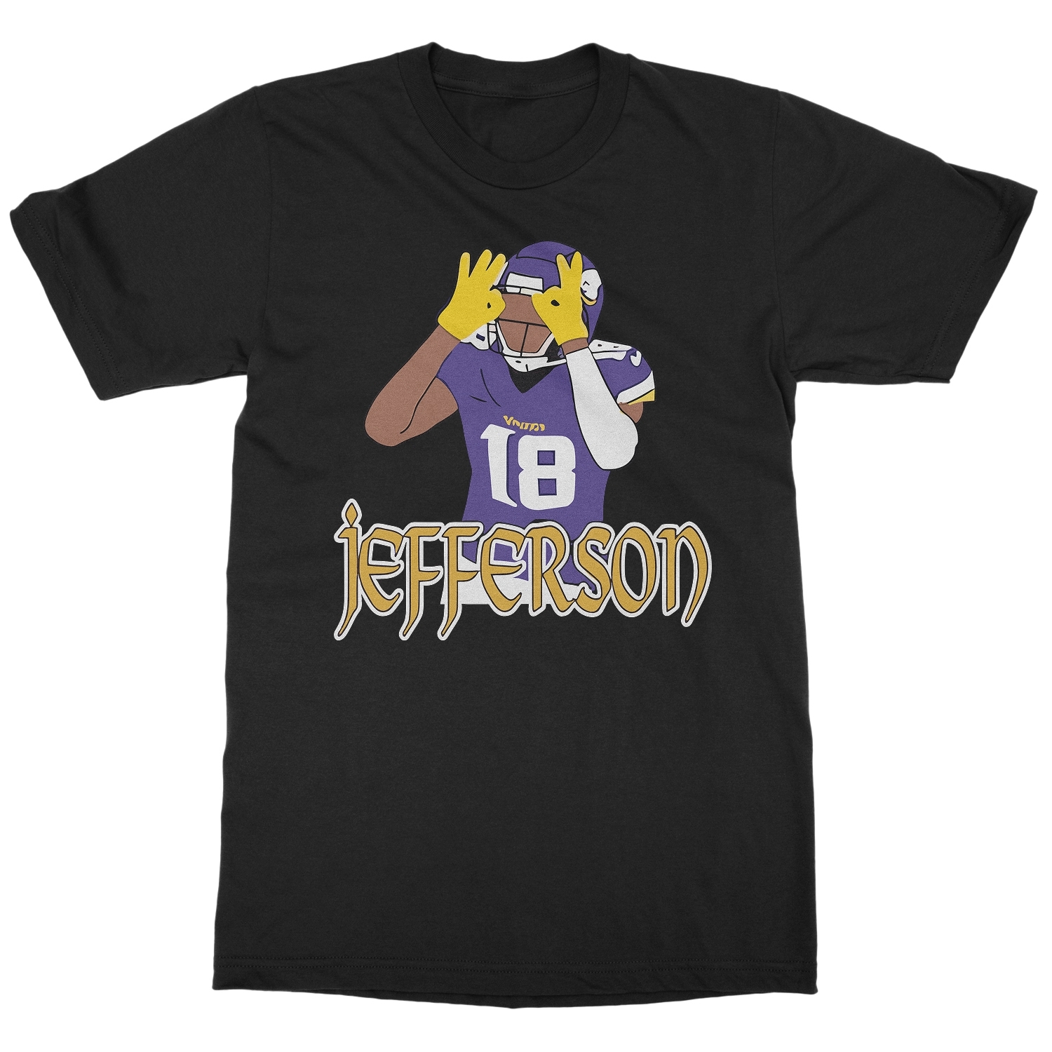 Justin Jefferson #18 Iconic Dance - Minnesota Tribute Unisex T-Shirt