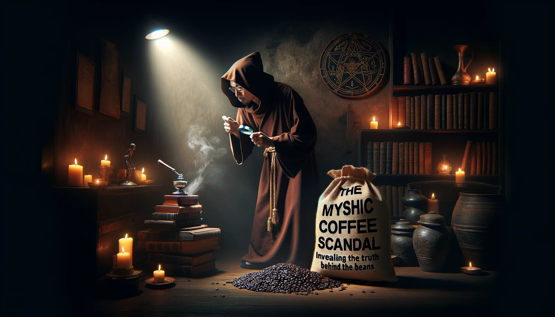 Monk Investigating Coffee Scandal