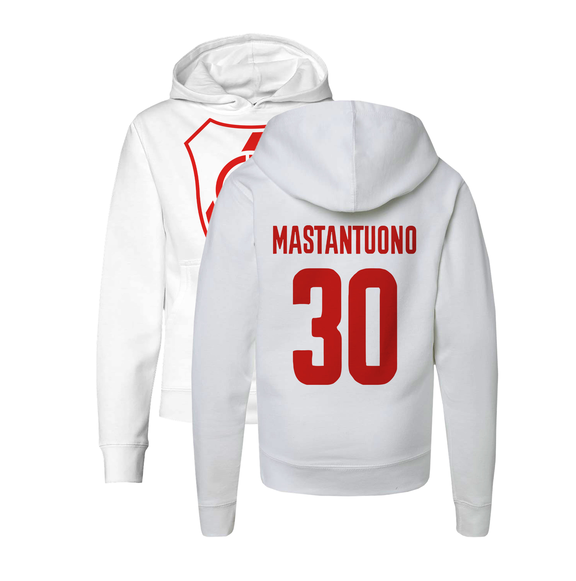 Argentina Soccer Star Player - Mastantuono 30 Jersey Youth Hooded Sweatshirt - Picture 7 of 8