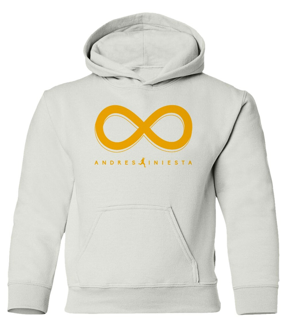 Soccer Legend Retirement 8 Infinite Iniesta Farewell Youth Hooded Sweatshirt - Picture 12 of 12