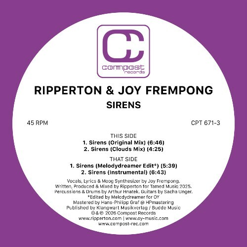 Ripperton, Joy Frempong - Sirens (2026) Ripperton, Joy Frempong - Sirens (2026)