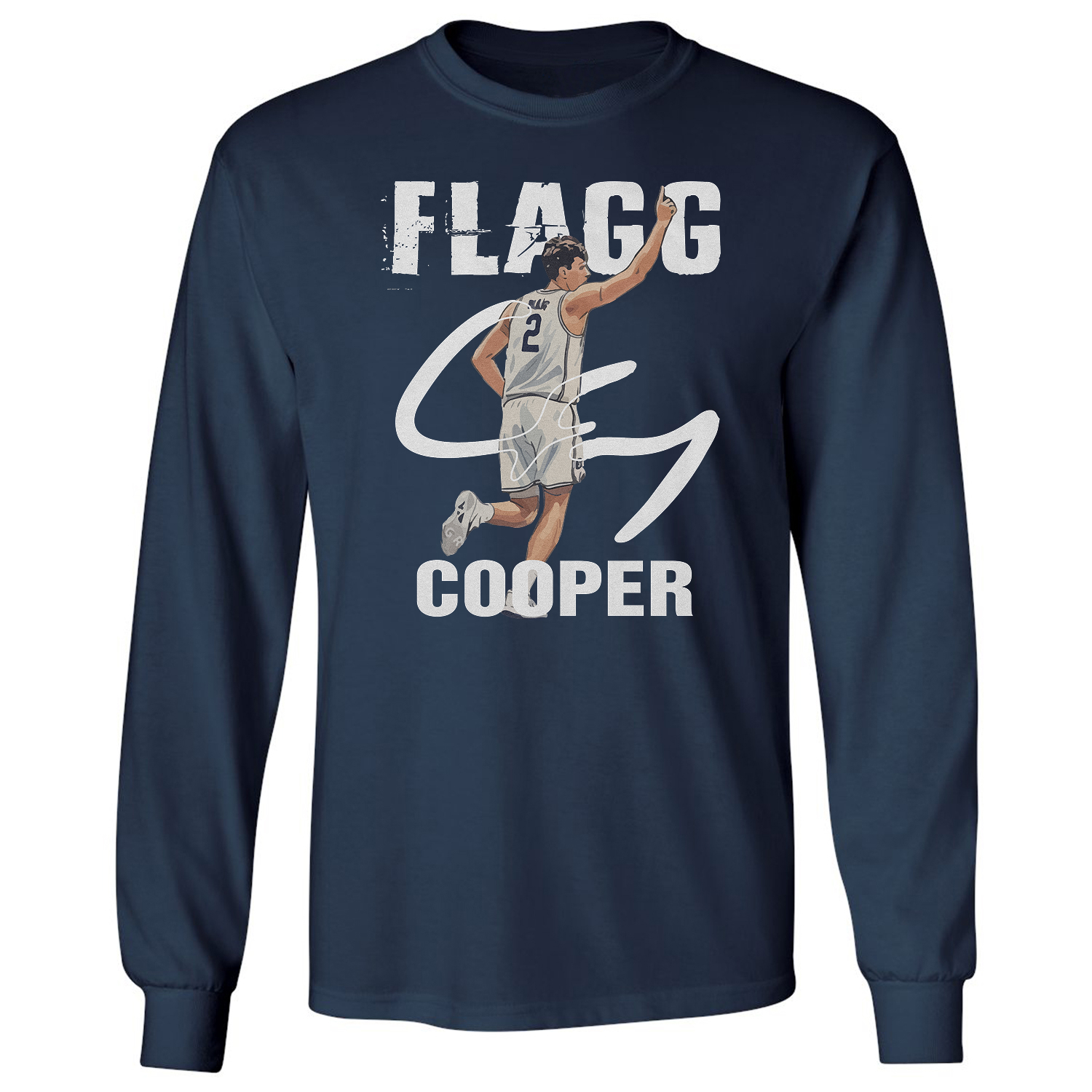 Cooper Flagg Inspired Basketball Fans Game Day Long Sleeve