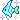 A favicon of a blue tropical fish surrounded by lilac sparkles.