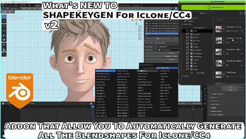 Blender Market ShapeKeyGen For Iclone-CC4 Blender Add On V2.70 – (81 MB) Blender Market ShapeKeyGen For Iclone-CC4 Blender Add On V2.70 – (81 MB)