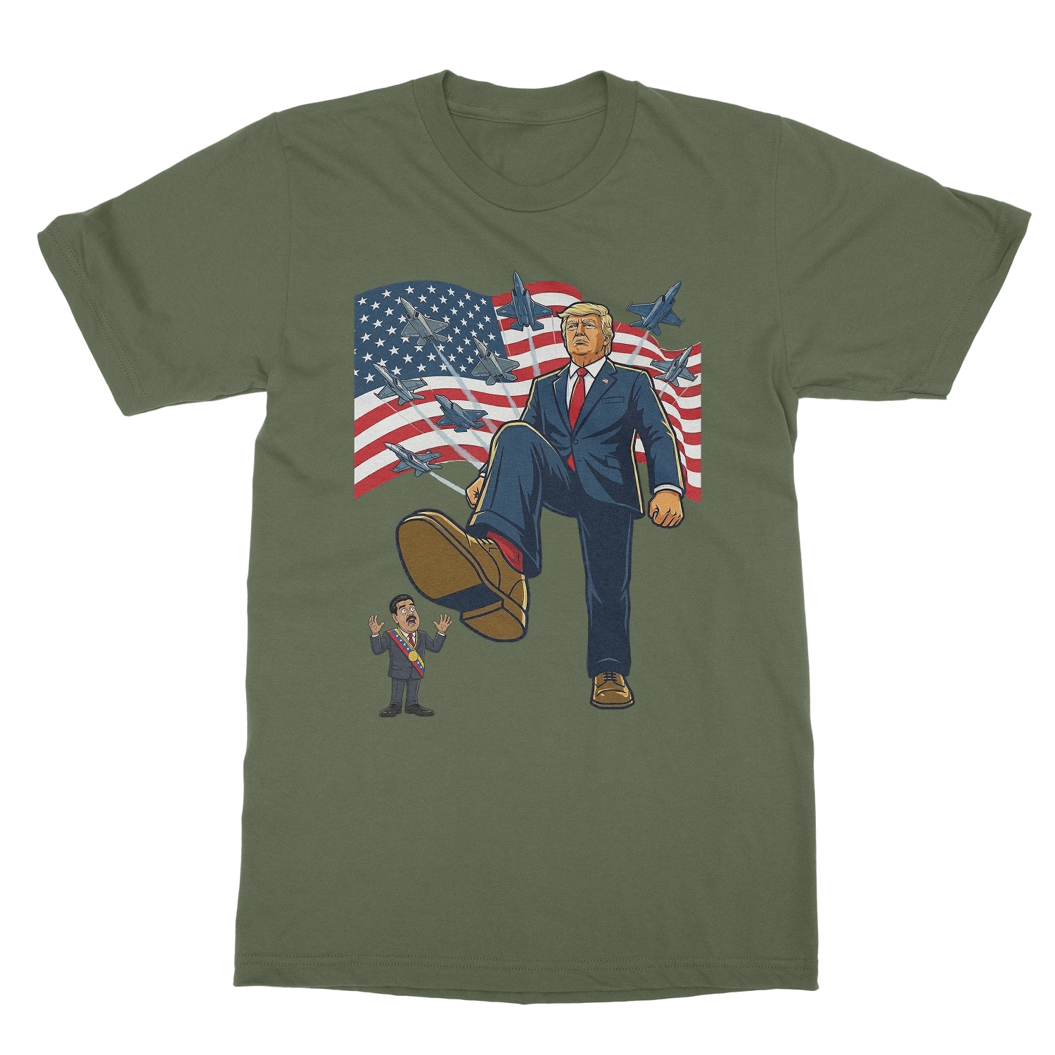 Maduro Trump Inspired Cartoon – Venezuela Support Unisex T-Shirt
