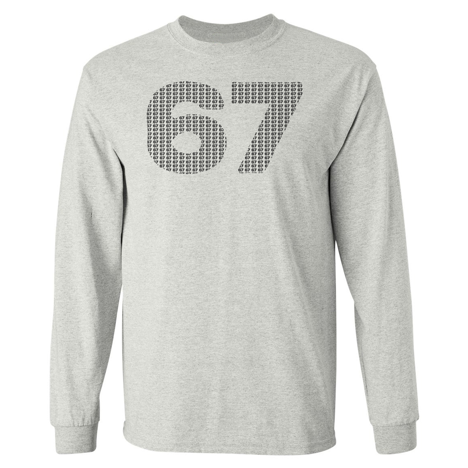 Six Seven 6 7 Meme – Funny 67 Gen Alpha Halloween Long Sleeve T-Shirt