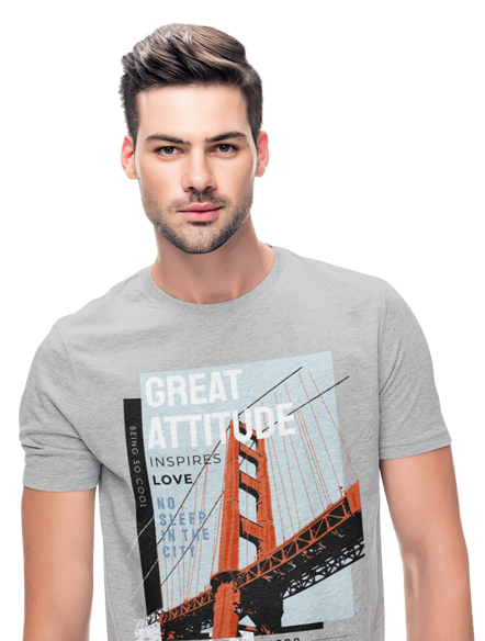 kaos great attitude san francisco