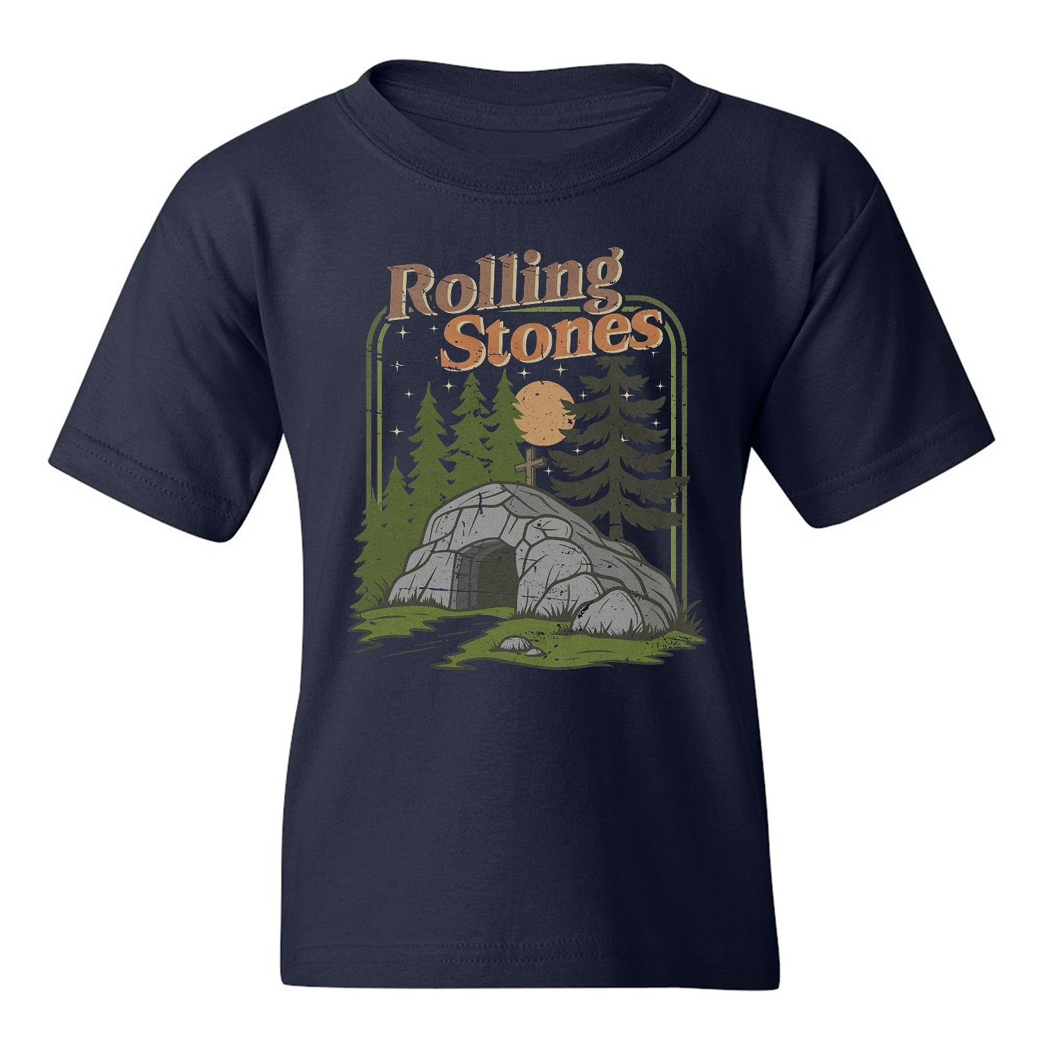 The Stone Was Rolled Away - He Is Alive Easter Youth Unisex T-shirt - Picture 8 of 13