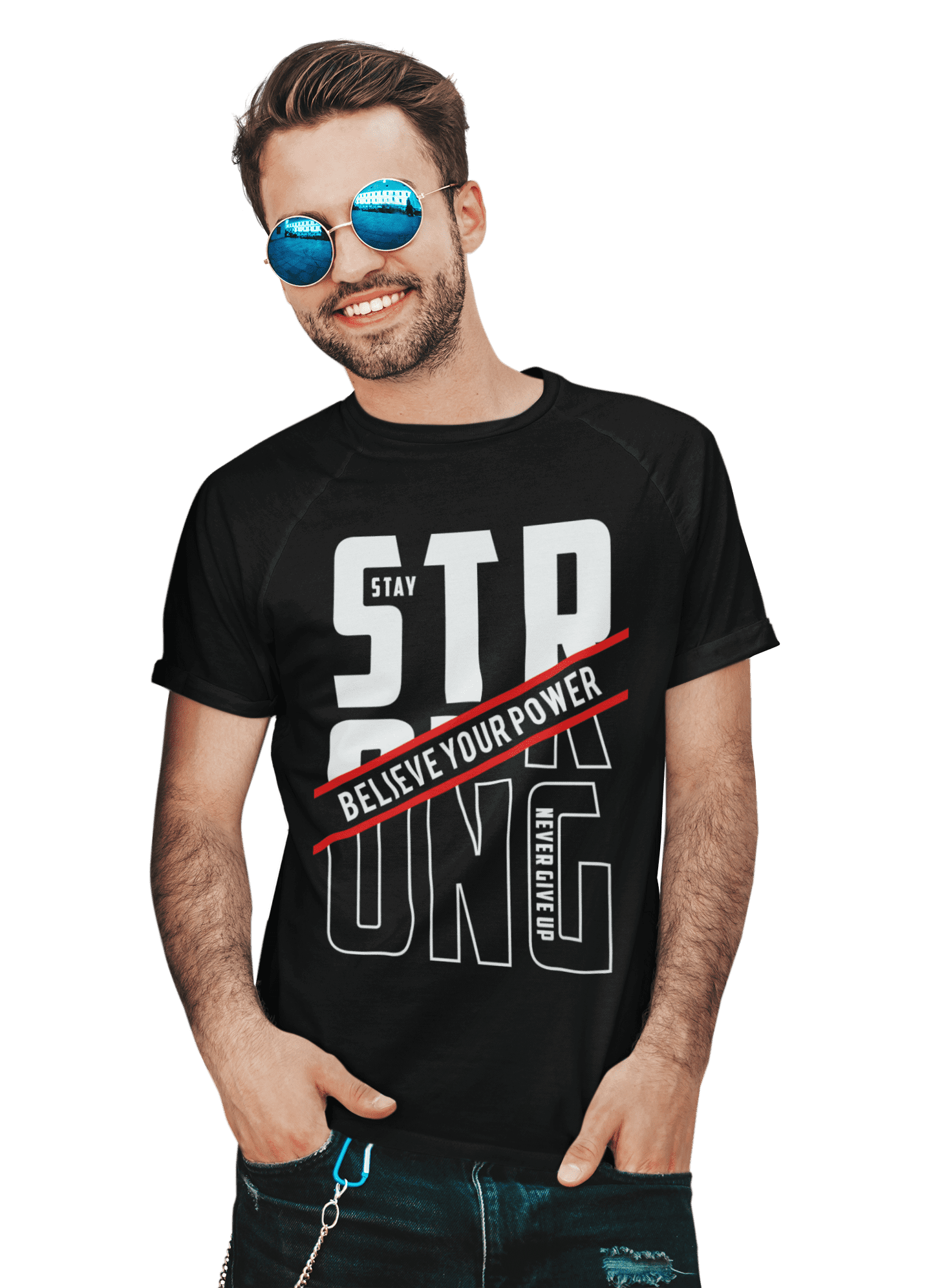 kaos stay strong believe your power