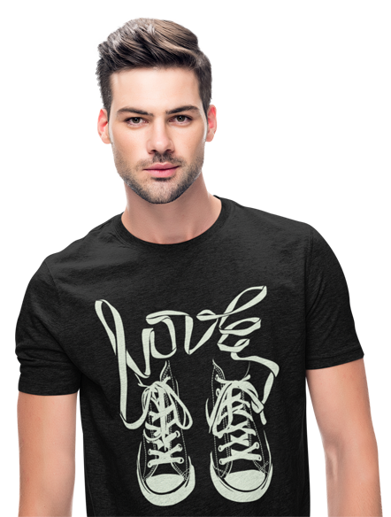 kaos love my favourite shoes