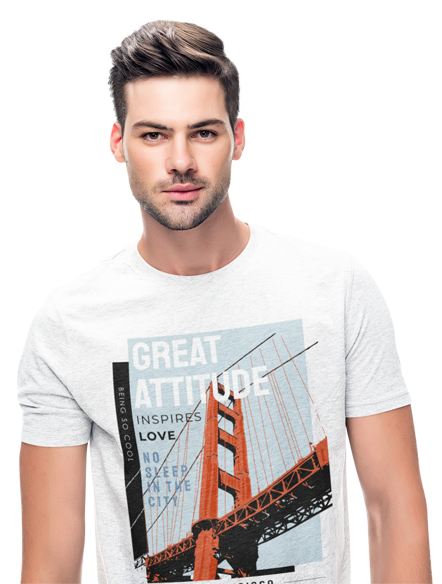 kaos great attitude san francisco