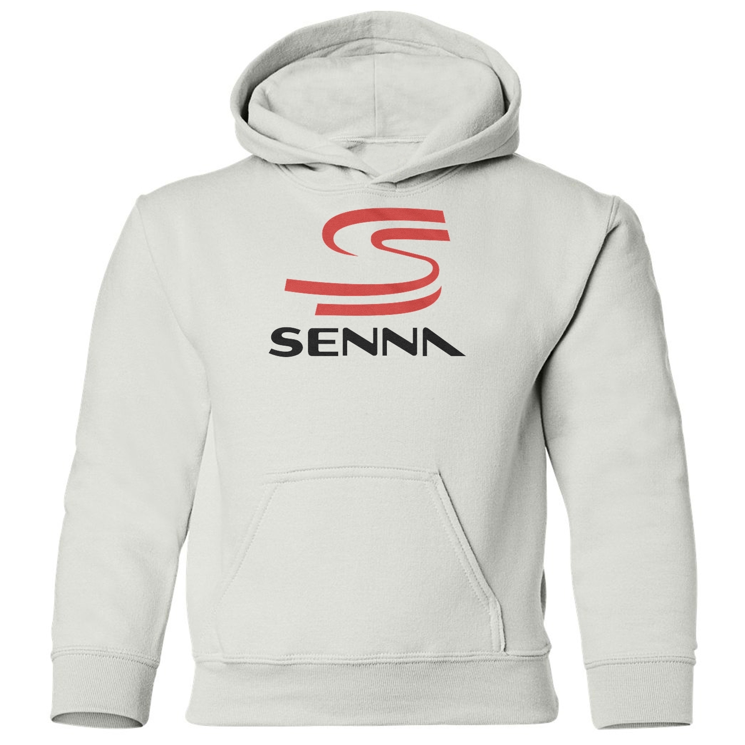 Legendary Driver Tribute - Ayrton Senna Racing Logo Youth Hooded Sweatshirt - Picture 2 of 2