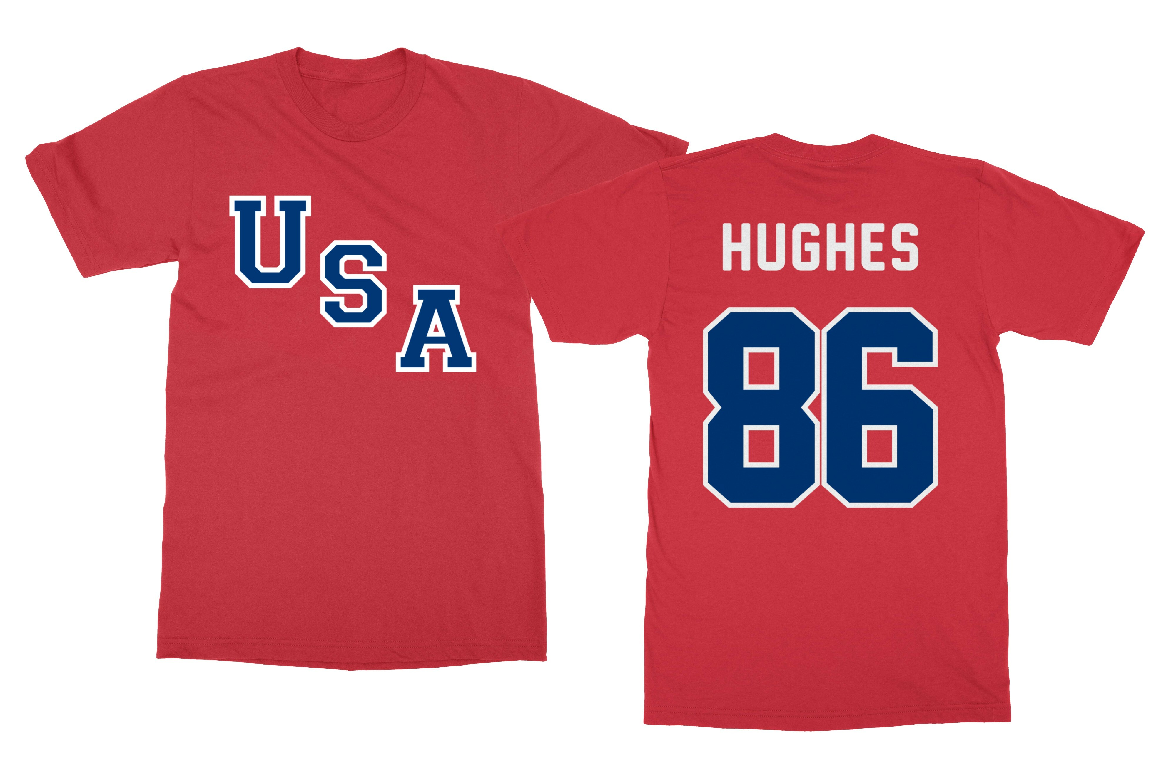 Jack Hughes USA Golden Boy Hockey Team Jersey Style Unisex T-Shirt