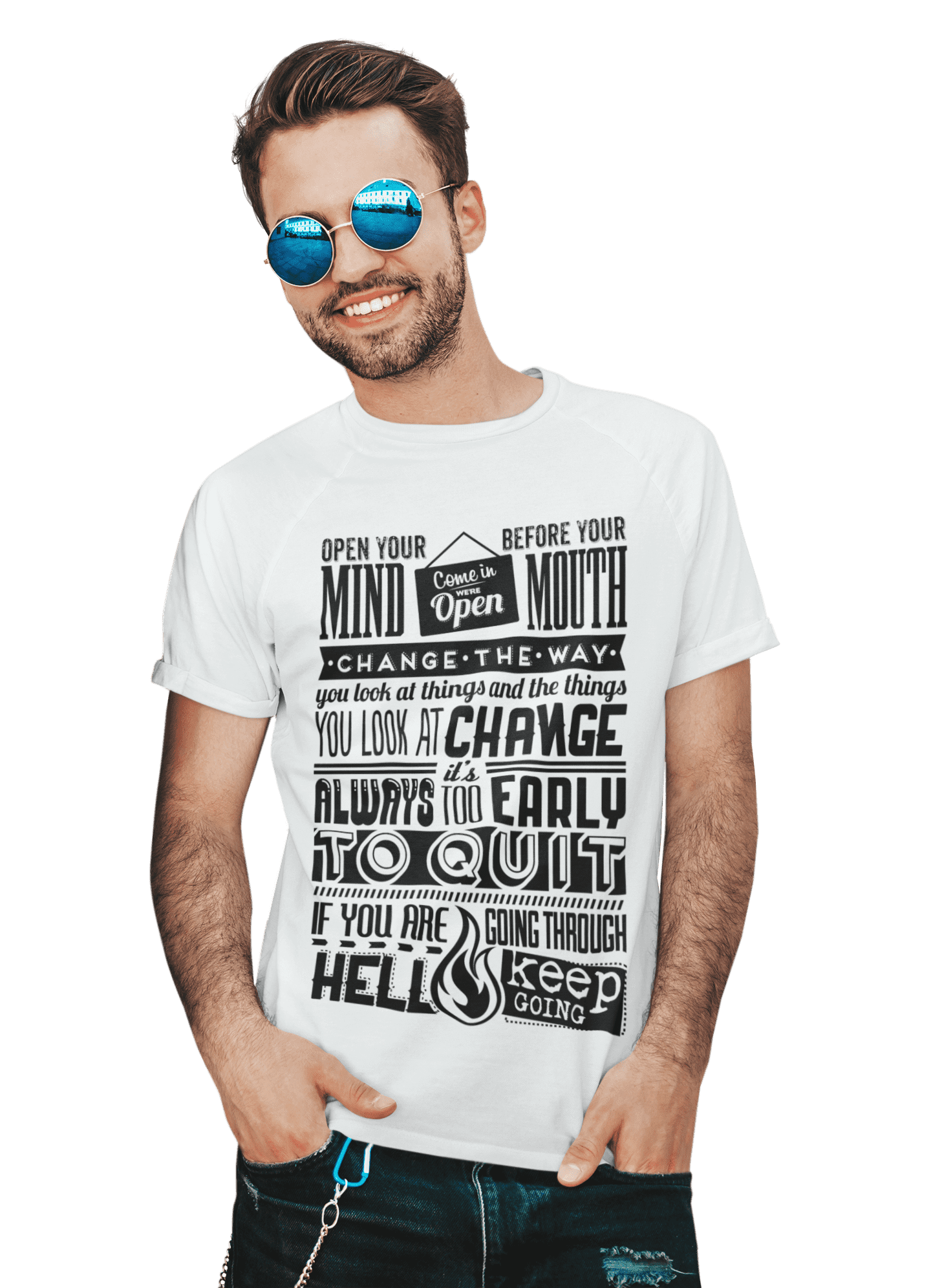 kaos open your mind before your mouth