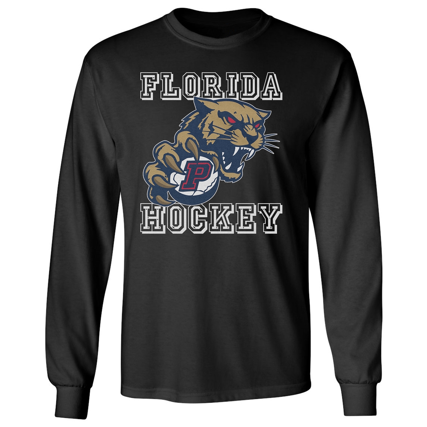 Florida Inspired Design – Hockey Tribute Panther Long Sleeve T-Shirt
