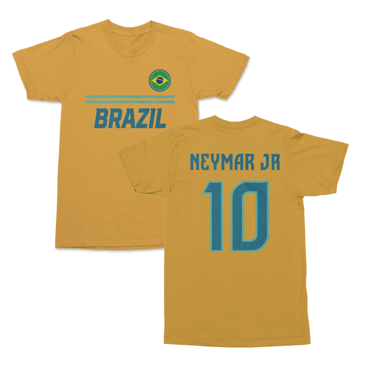 Brazil Soccer Fans Neymar Jr 10 Jersey Style Unisex T-Shirt