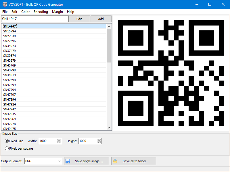 VovSoft Bulk QR Code Generator 2.5 VovSoft Bulk QR Code Generator 2.5