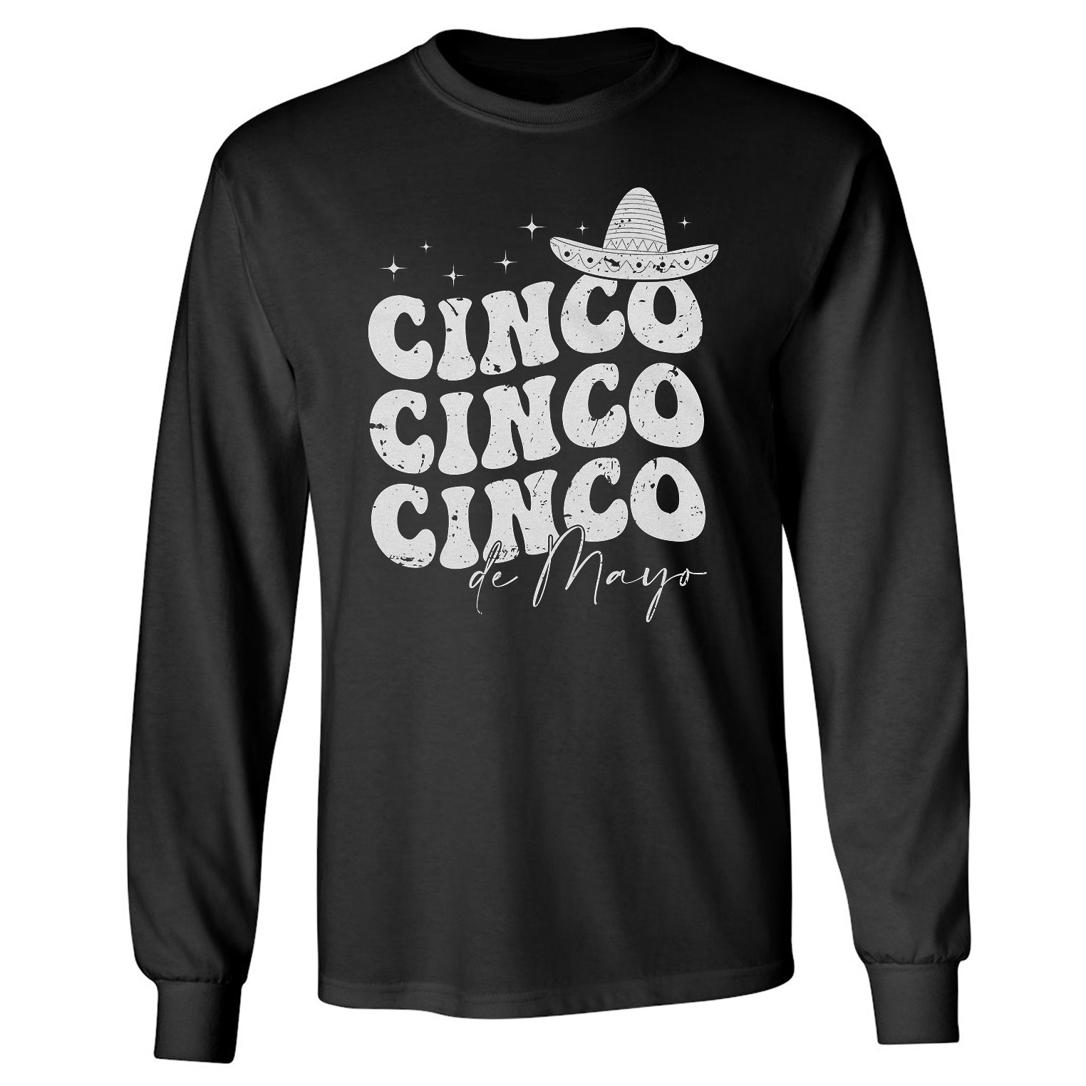 Cinco De Mayo Groovy – Fiesta Fun Vibes Long Sleeve Tshirt