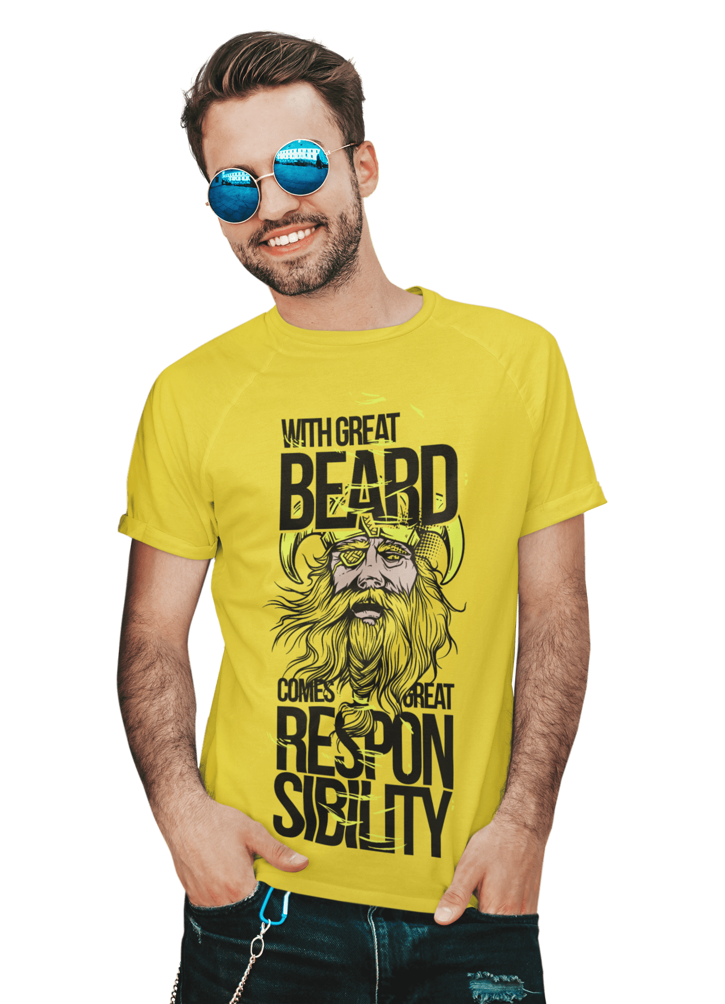 kaos with great beard comes great resposibility