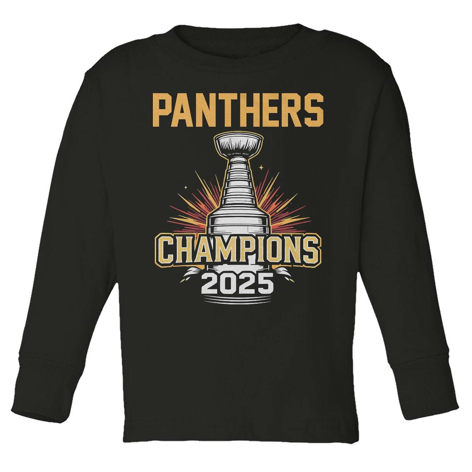 Hockey Champions 2025 Tribute Design - Florida Fans Toddler Long Sleeve TShirt - Picture 2 of 4